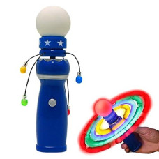 Windy City Novelties Hand-Held Led Light Up Galaxy Spinner - Colorful Flashing Lights For Parties, Events, And Fun