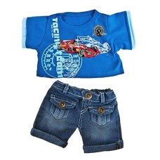 Cool Racecar Outfit Outfit Fits Most 14" - 18" Build-A-Bear And Make Your Own Stuffed Animals