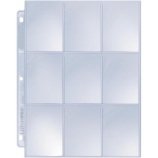 Ultra Pro Silver Series 9 Pocket Pages - Clear, 25 Count