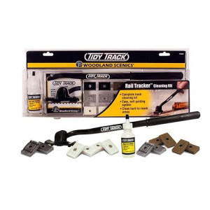 Woodland Scenics' Tidy Track Rail Tracker Cleaning Kit