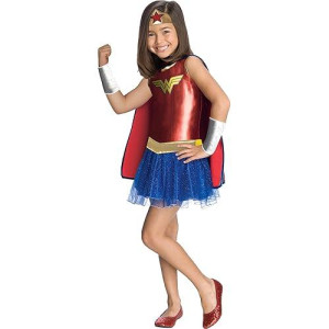 Rubies Justice League Child'S Wonder Woman Costume Tutu Dress, Medium For Themed Parties And Halloween