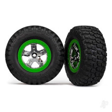 Traxxas Km2 Tires & Sct Wheels, Assm (2): Fr 2Wd Slash Only