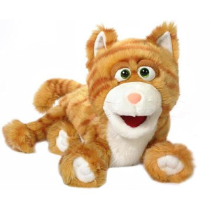 14" Silly Kitty Cat, (Orange Fur) Animal Hand Puppet