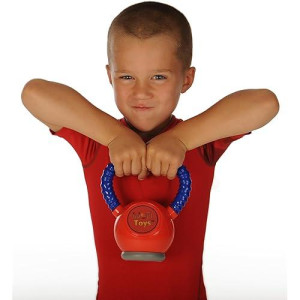 Wod Toys® Kettle Kid Kettlebell Red - Safe, Durable Kettle Bell Weight Lifting Toy For Kids Fitness - Kid Gym Workout And Exercise Equipment For Toddlers And Children