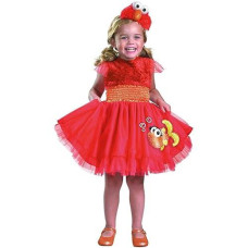 WMU Sesame Street Elmo Frilly Dress 2T - Red