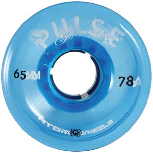 Atom Pulse Outdoor Quad Roller Skate Wheels, 65Mm, Blue, 78A