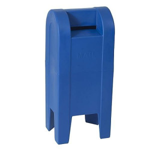 Children’S Factory Post Mailbox For Outside, Kids Playhouse Accessories, Classroom, Daycare, Playground, Pretend Play, Blue