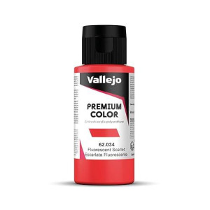 Vallejo Color Fluorescent Scarlet Premium Rc Colors