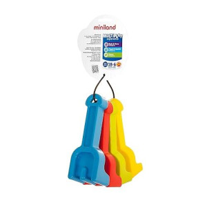 Miniland Baby Rakes Set of 4 Assorted Colors, 5 1