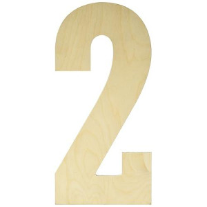 MPI Baltic Birch 13" Collegiate Font Letters & Numbers - Sandal