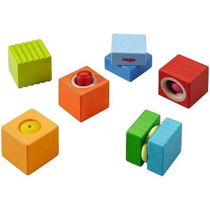 HABA Wooden Discovery Blocks - Fun Acoustic Sounds, Beech Wood