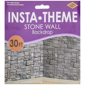 Stone Wall Plastic Backdrop