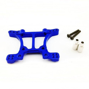 Atomik Rc Alloy Front Shock Tower, Blue Fits The Traxxas 1/10 Slash 4X4 And Other Traxxas Models - Replaces Traxxas Part 6839