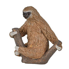 Mojo Two Toed Sloth Realistic International Wildlife Hand Painted Toy Figurine