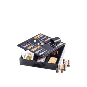 Bey-Berk 7 Piece Black Multi-Game Set