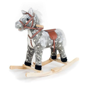 Happy Trails Rocking Haley Horse Ride On Grey/White