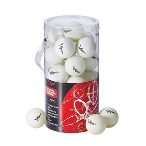 Viper 40mm White Table Tennis Balls, 2 Star, 24 Pack