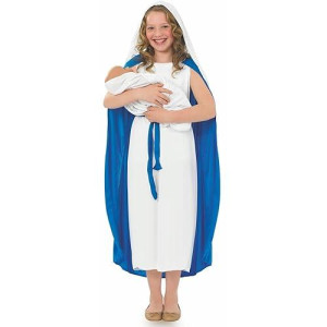 Fun Shack Virgin Mary Costume Kids, Virgin Mary Costume Girls, Mary Kids Costume, Saint Mary Costume Kids, X-Large