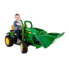 Peg Perego John Deere 12V Ground Loader Ride On - Green