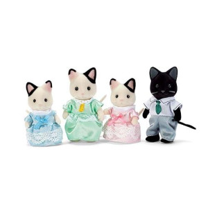 Calico Critters Tuxedo Cat Family Set - Natural, One Size