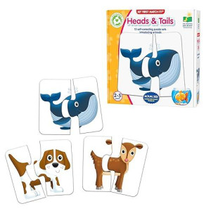 The Learning Journey: My First Match It - Head And Tails - 15 Piece Self-Correcting Animal Matching Puzzles - Learning Toys For Toddlers 1-3 - Award Winning Toys