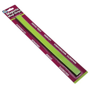 Ashley 3/4-Inch X 12-Inch Magnetic Magi-Strips, Lime Green, 12/Pack (Ash11019)