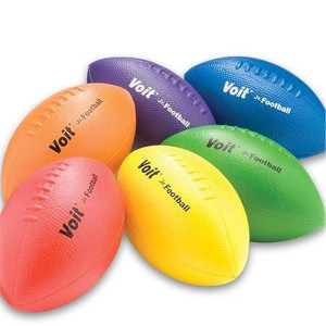 Voit 9.75" Coated Foam Football Set of 6 - Multi