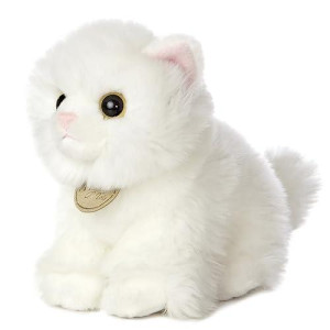 Aurora® White 7.5" Miyoni® Angora Kitten Stuff