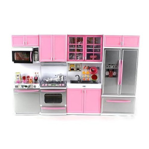 Velocity Toys Deluxe Modern Kitchen Playset for 11.5" Dolls