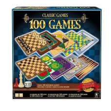 Merchant Ambassador: Classic Games, Enjoy 100 Different Games, Includes 5 Double-Sided Playing Boards, Fun For Children And Adults, For Ages 3 And Up