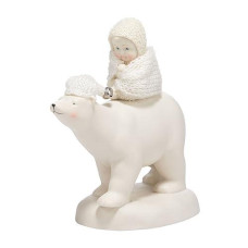 Department 56 Snowbabies Dream Collection Chilly Commute Figurine, 6.5 Inch