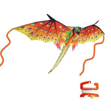 Windnsun Super Size 3D Green Dragon Nylon Kite, 76 Inches Wide