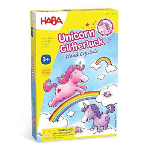 HABA Unicorn Glitterluck Dice Game - Sparkling Fun for Kids