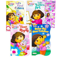 Nickelodeon Dora the Explorer Board Books Bundle with Stickers