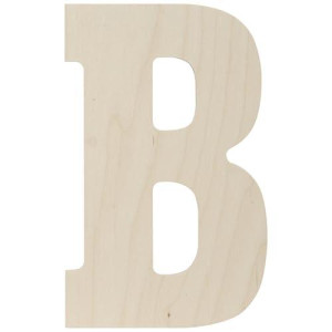 Baltic Birch Collegiate Font Letters & Numbers 13.5"-B