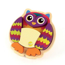 Oops Happy Puzzle - Wooden Toy Puzzle For Toddlers, Owl Character