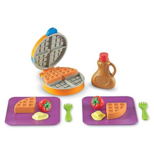 Learning Resources New Sprouts Waffle Time, Pretend Play Food Set, Kids Play Food Set, Play Food, Learning Toys, 14 Piece Set, Ages 18 Mos+