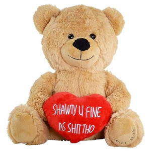 Hollabears Shawty U Fine 10" Original Teddy Bear - Funny Valentine'S Day Plush Gift For The Girlfriend, Wife, Boyfriend, Husband Or Best Friend