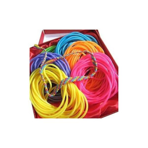 Adorox 144 Bracelets Neon Jelly Bracelets Rainbow Colors Party Favors Birthday Gifts Prizes Assorted Holiday Gift Christmas (Assorted (144 Bracelets))