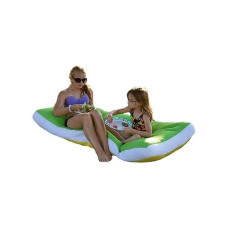 Main Access Aqua Cloud Oversized Pool Raft - Limon Green