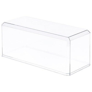 Pioneer Plastics 355C Clear Plastic Display Case For 1:18 Scale Cars, 13" W X 5.5" D X 5" H (Mailer Box), Pack Of 4