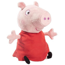 Peppa Pig Hug N' Oink Plush Stuffed Animal Toy, Large 12" - Press Peppa'S Belly To Hear Her Talk, Giggle & Oink - Ages 18+ Months