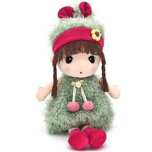 Hwd Kawaii 17 Inch Stuffed Plush Girl Toy Doll.Good Dolly Gift For Kids Baby Lover.(Green)