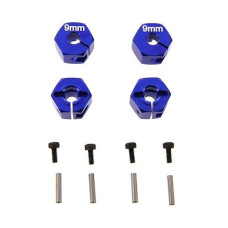 Atomik Rc Alloy Hex (12Mm X 9Mm) For 1:10 Axial Wraith + Other Axial Models - Blue - Replaces Part Ax30427, Ax30429