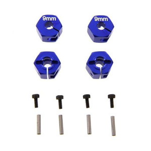 Atomik Rc Alloy Hex (12Mm X 9Mm) For 1:10 Axial Wraith + Other Axial Models - Blue - Replaces Part Ax30427, Ax30429