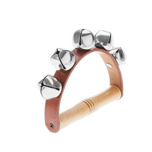 Andoer Tambourine Handbell Early Educational Musical Instrument Rhythm Beats Shaking Small Jingle Bell Tool