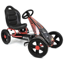 Hauck Hurricane Pedal Go Kart, Ride-On Toy W/ Rubber Tires & Handbrake, For Kids Ages 4-10