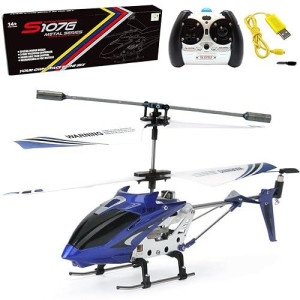 Cheerwing S107/S107G Phantom 3Ch 3.5 Channel Mini Rc Helicopter With Gyro Blue