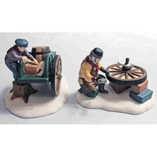 Department 56 _ Heritage Village Collection _ C. Bradford, Wheelwright & Son _ Set Of 2 _ # 5818-1 _ Retired By Unknown