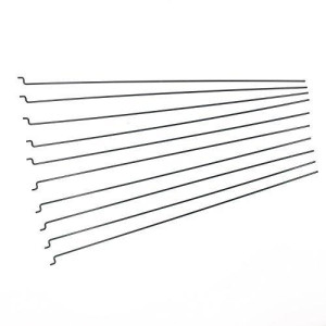 Φ1.2Mm X L180Mm (7.1 Inch) Steel Z Pull/Push Rods Parts For Rc Airplane Plane Boat Replacement (Pack Of 10)